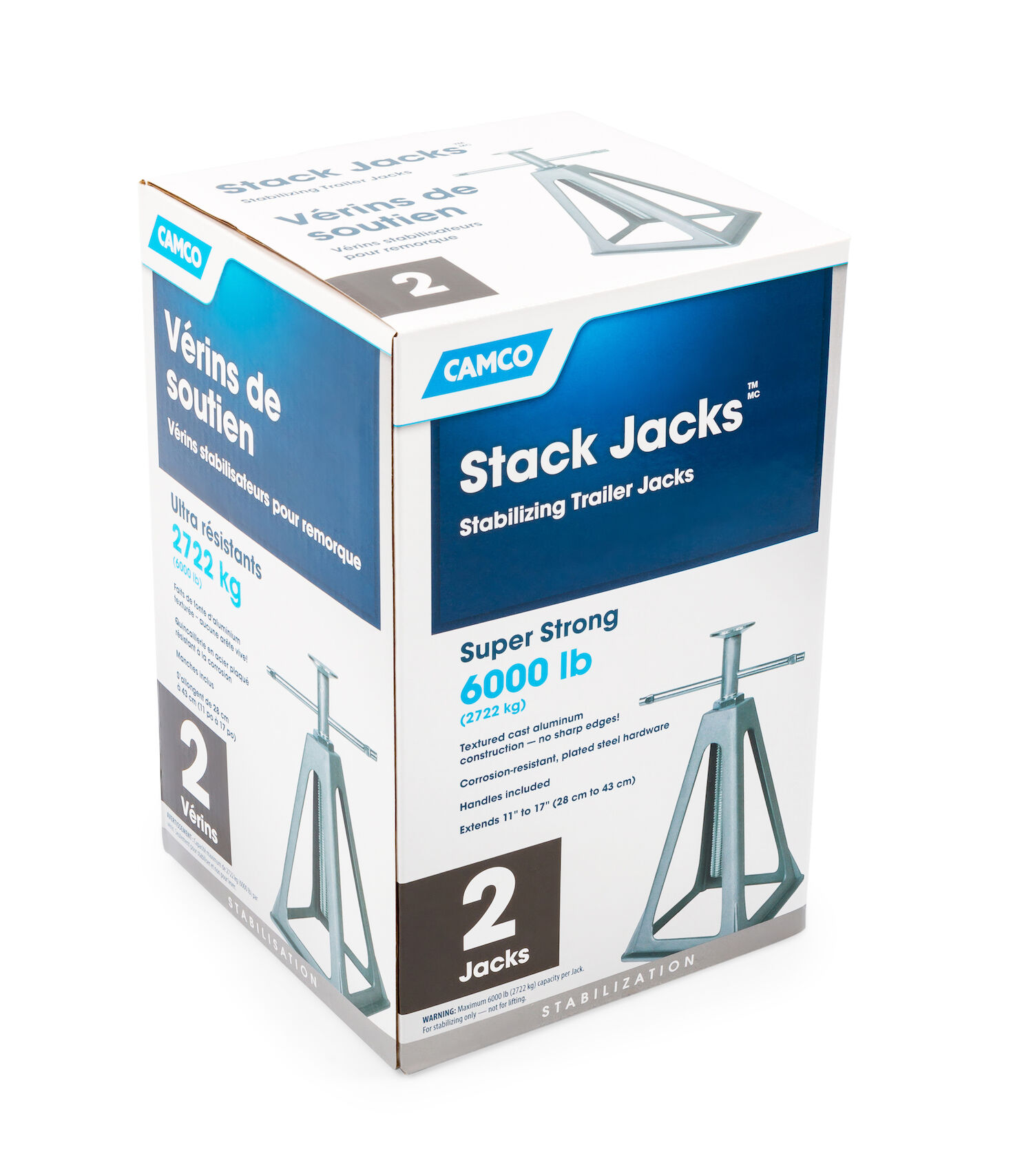 Stack Jacks - Stabilizing Trailer Jack Stands, 2per/Box