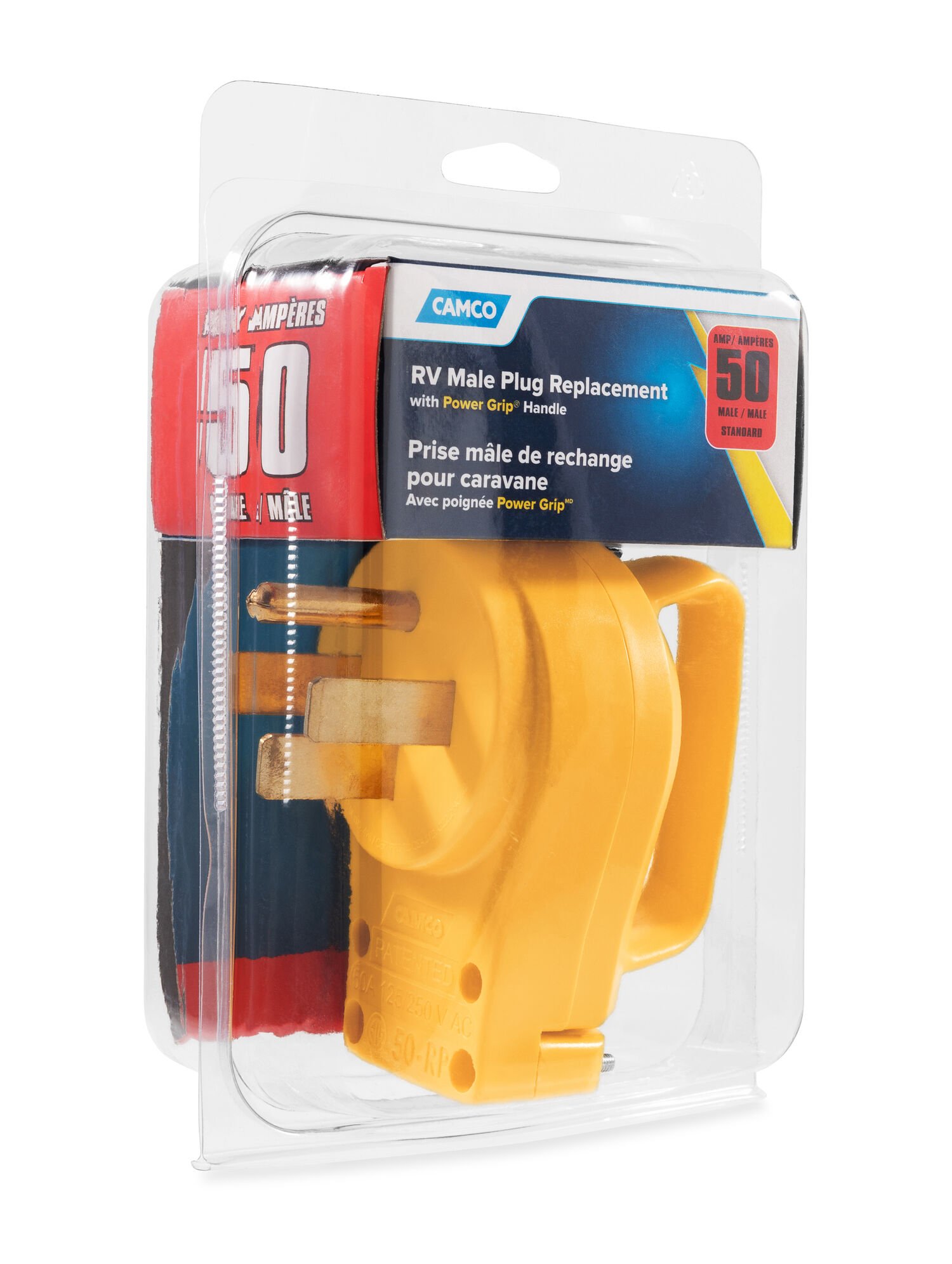 Plug Male Repl 50A 125-250V/12500W