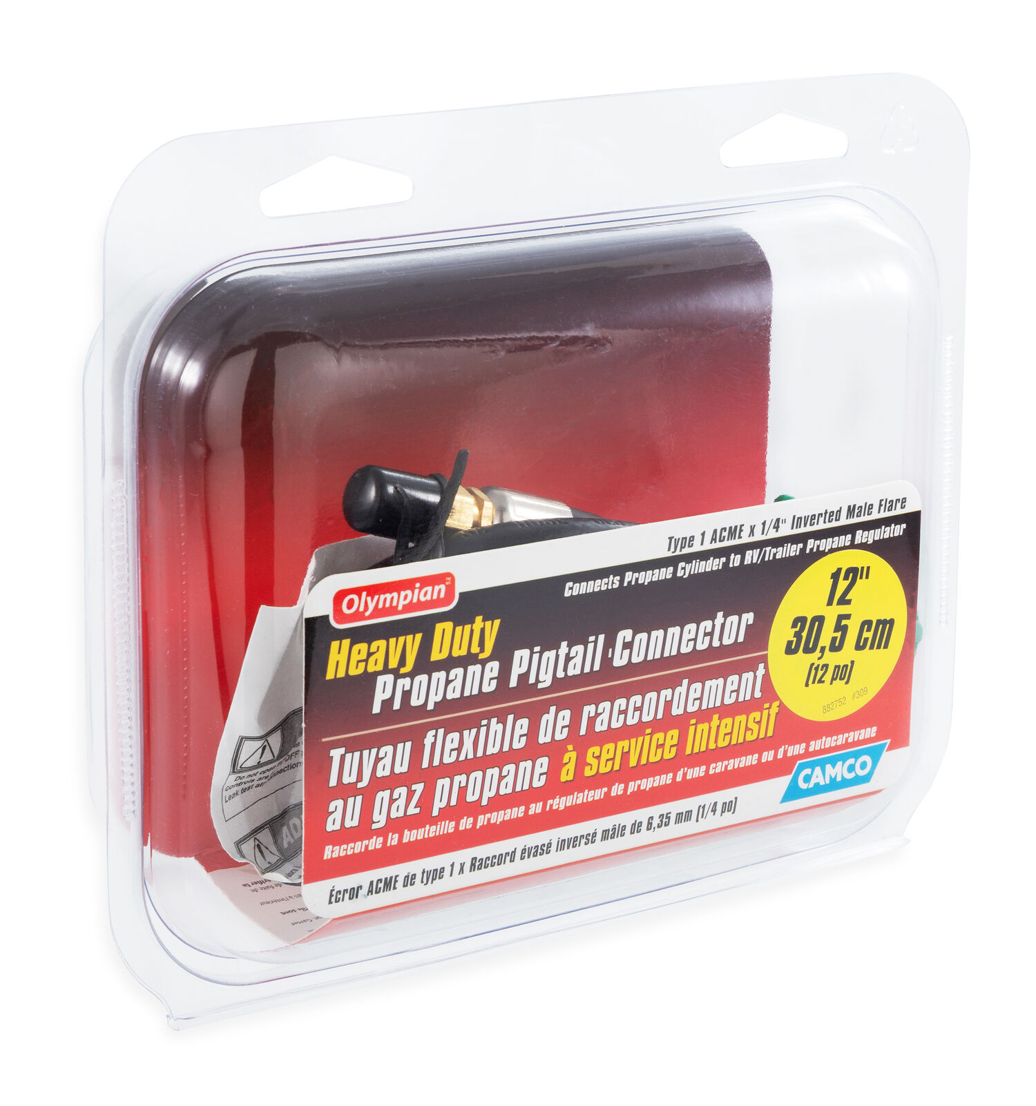 PigTail Propane Hose,12-In