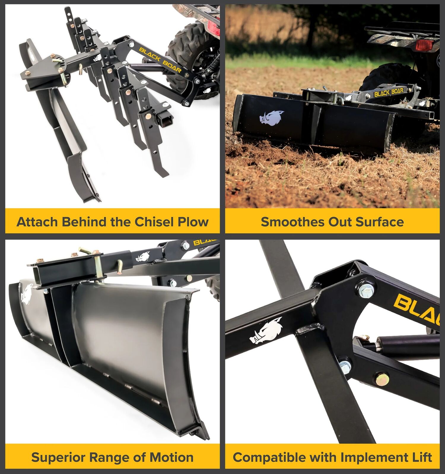 ATV Scrape Blade Implement