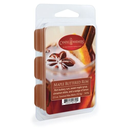 Classic Wax Melts For Scented Wax Cube And Tart Warmers, Maple Buttered Rum, 2.5 Oz.