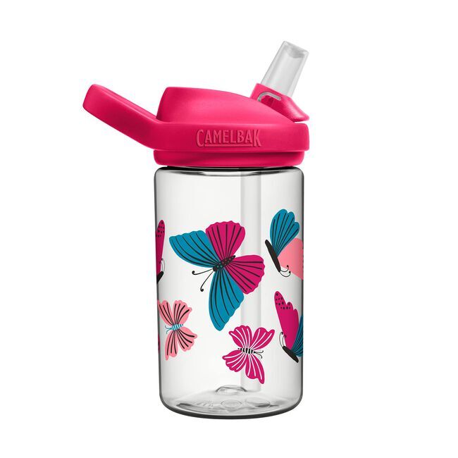 Camelbak Colorblock Butterflies Eddy + Kids Water Bottle With Tritan Renew, 14-Oz