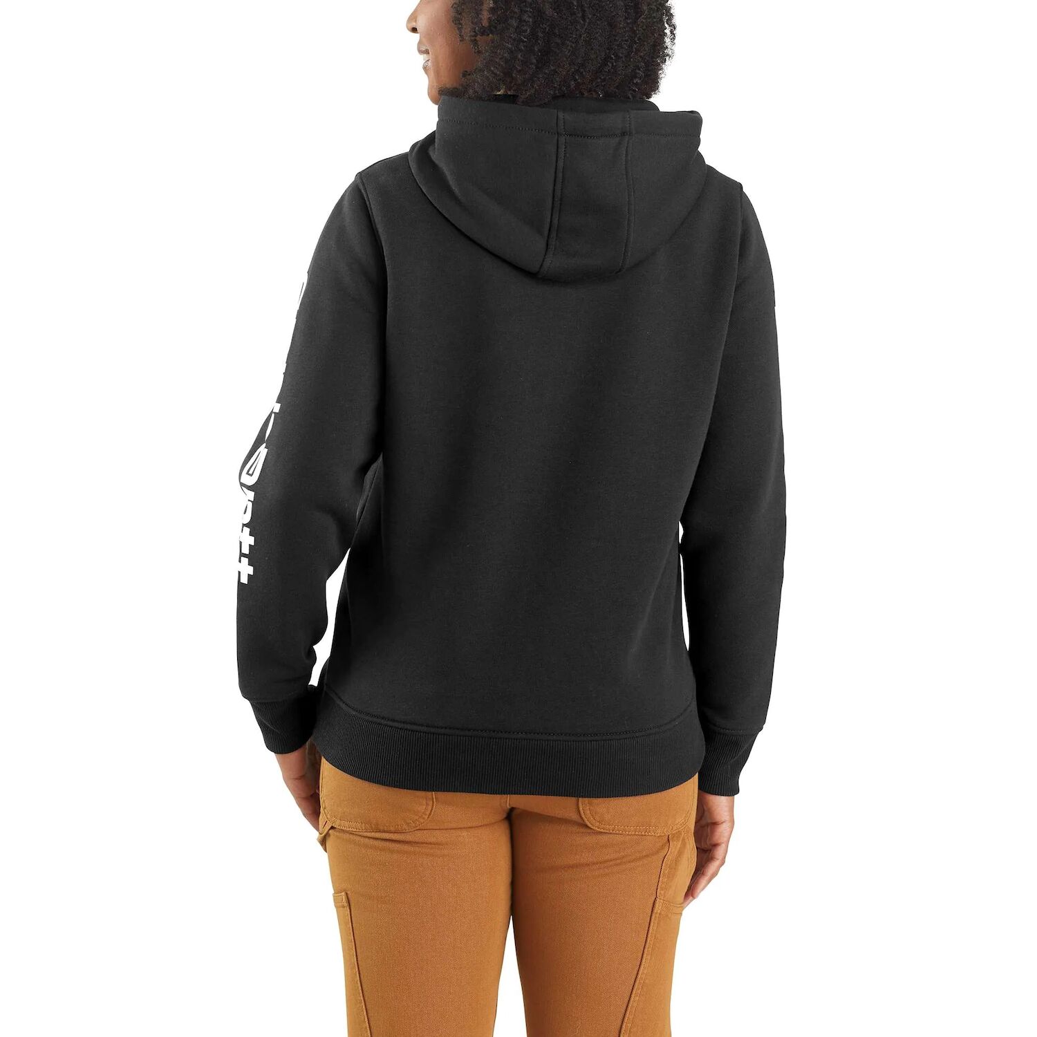 Carhartt Women's Relaxed Fit Midweight Logo Sleeve Graphic Sweatshirt