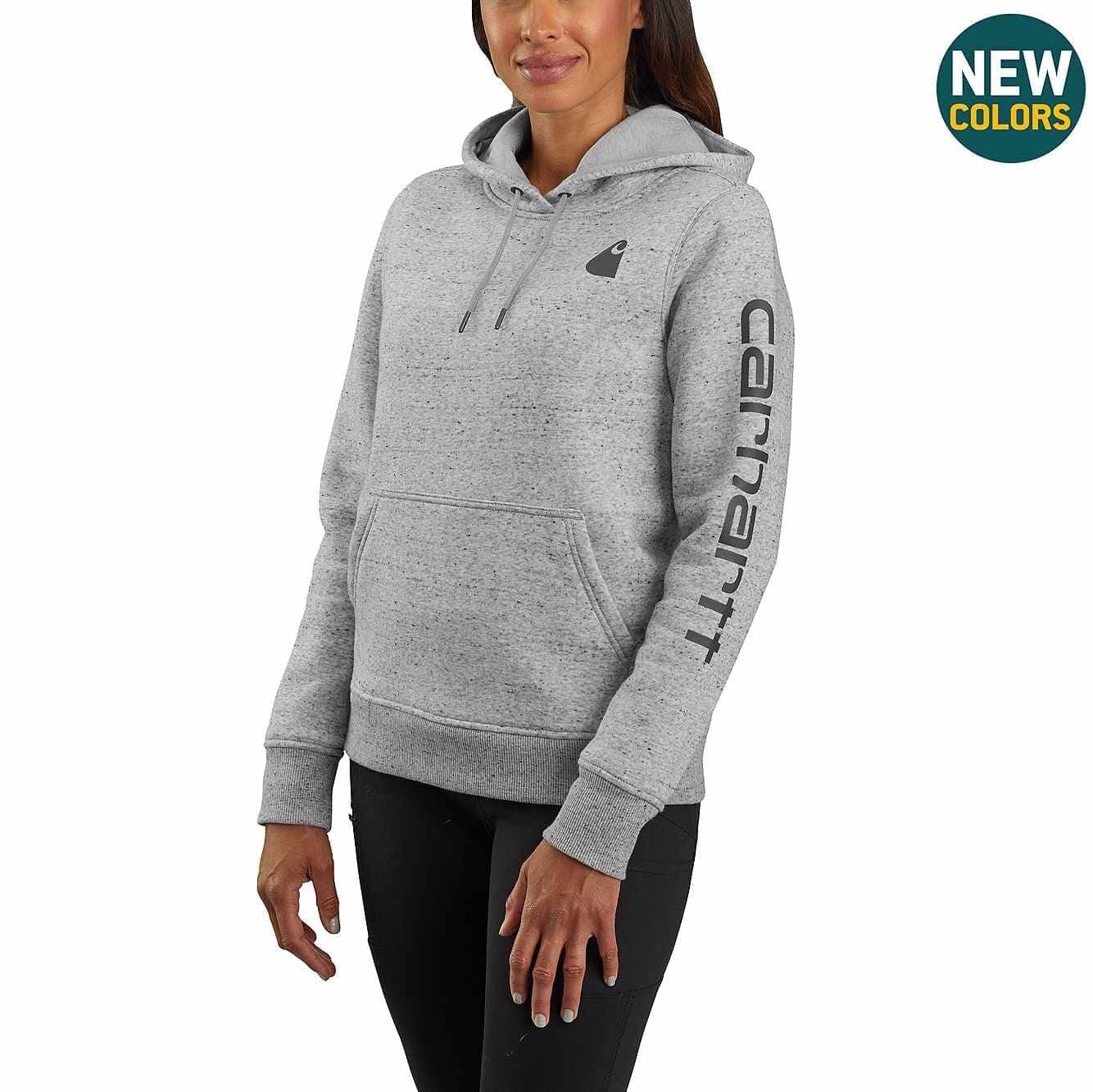 Carhartt Women's Relaxed Fit Midweight Logo Sleeve Graphic Sweatshirt