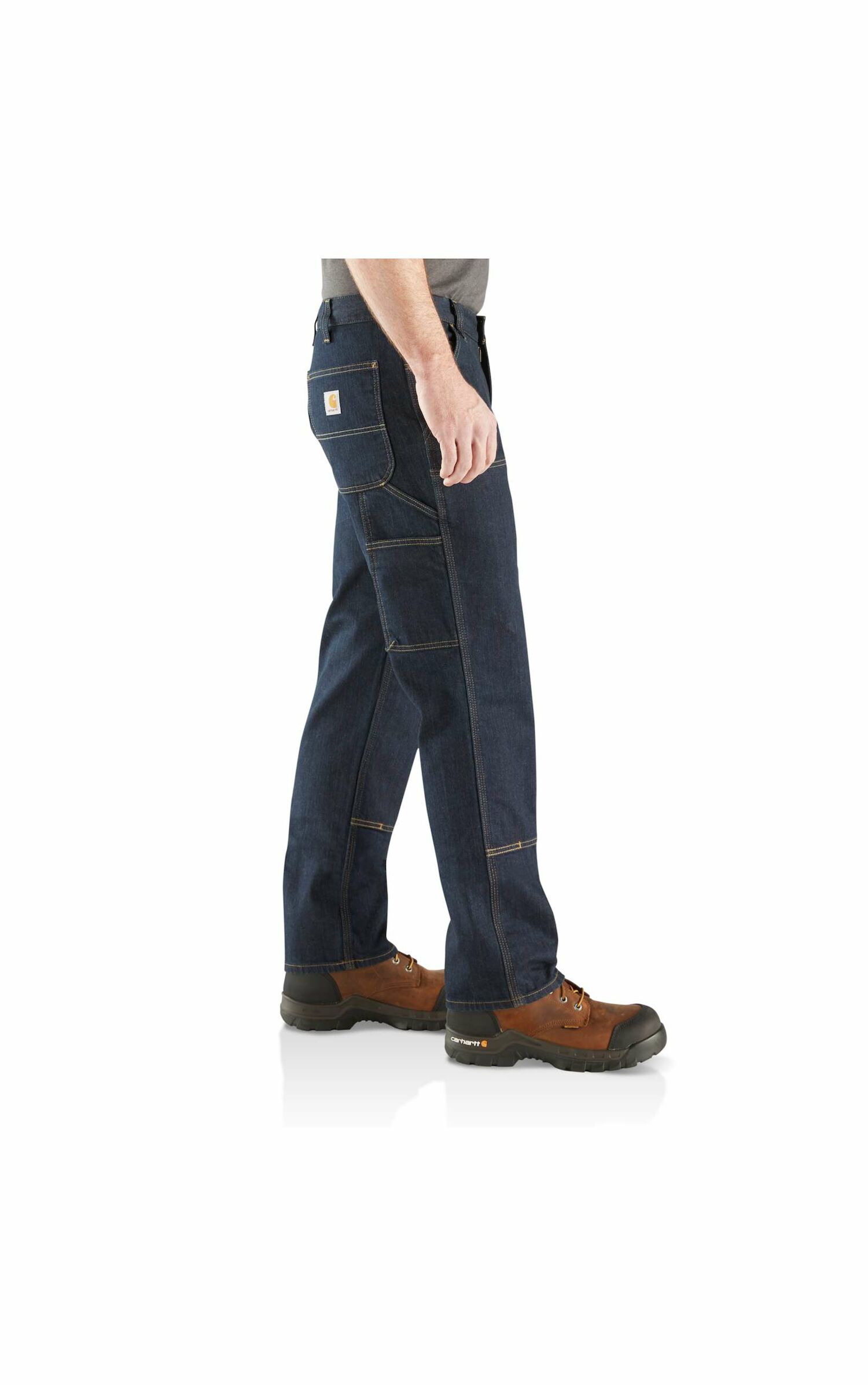 Carhartt Men's Rugged Flex Relaxed Fit Double-Front Denim Dungaree