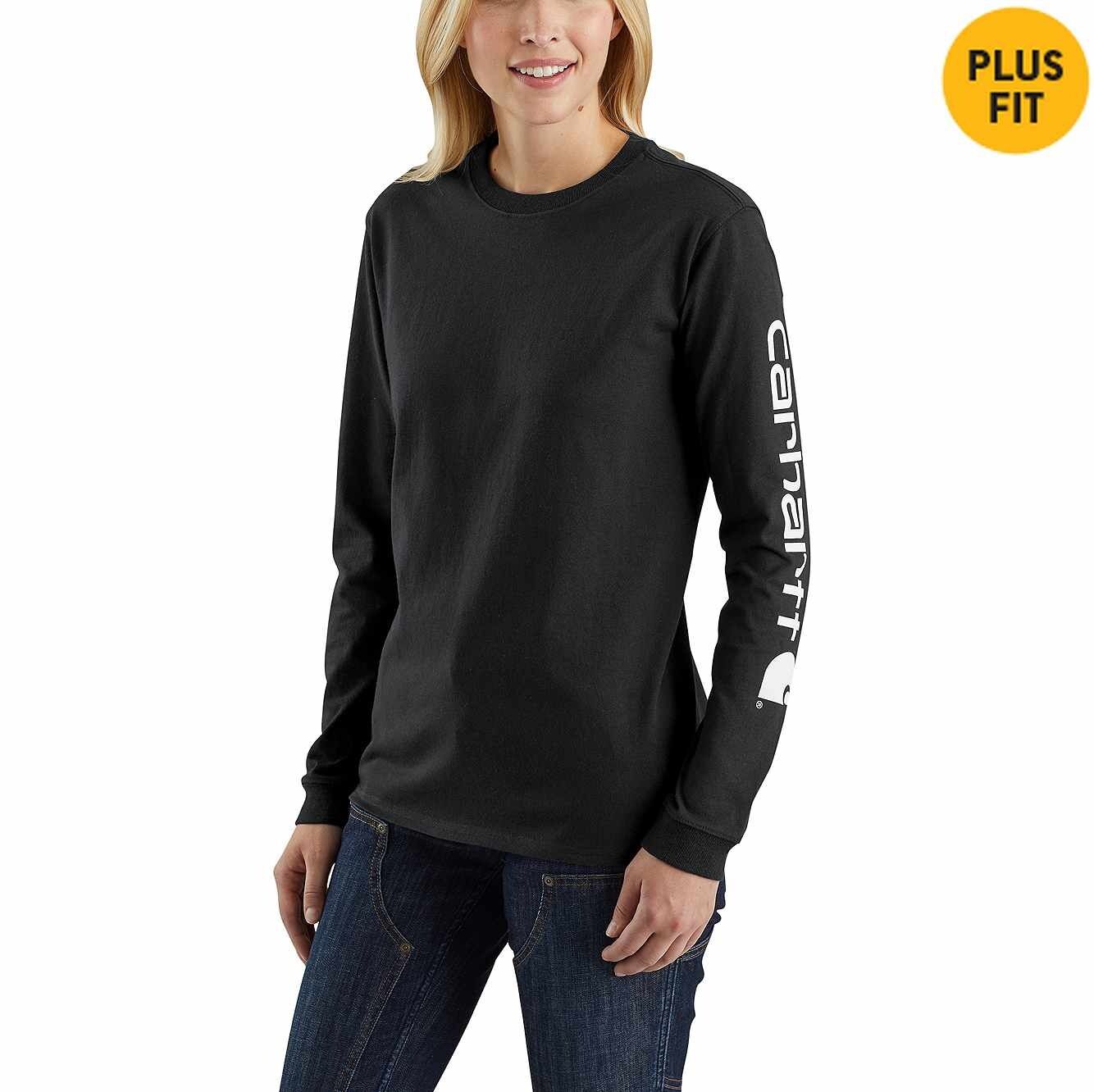 Carhartt Women's Dearborn Loose Long Sleeve Logo T-Shirt