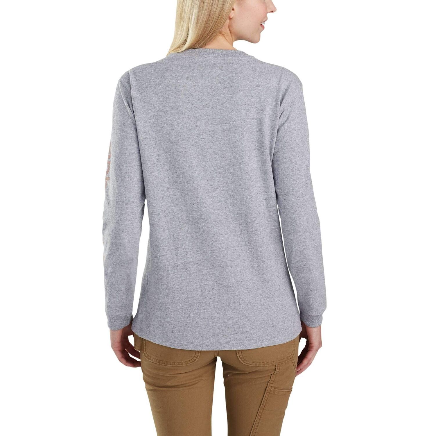 Carhartt Women's Dearborn Loose Long Sleeve Logo T-Shirt