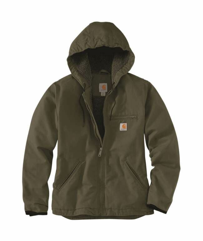 Carhartt Women's Loose Fit Washed Duck Sherpa Lined Jacket