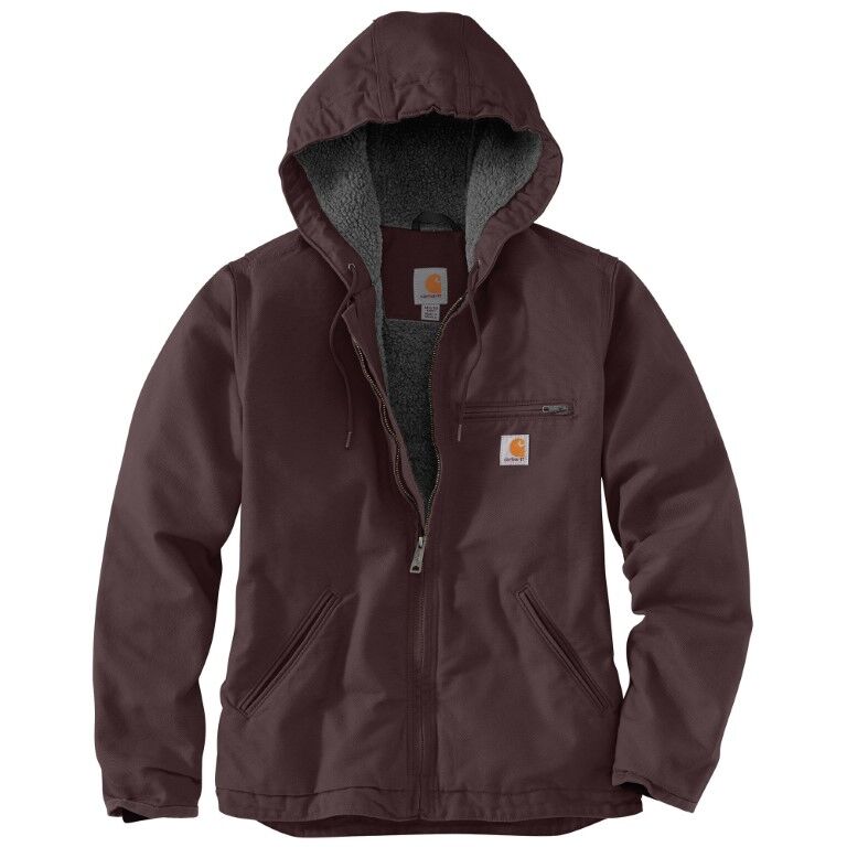 Carhartt Women's Loose Fit Washed Duck Sherpa Lined Jacket