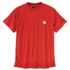 Carhartt Men's Force Relaxed Fit Midweight Short Sleeve Pocket T-Shirt in Red Barn Heather