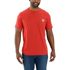 Carhartt Men's Force Relaxed Fit Midweight Short Sleeve Pocket T-Shirt in Red Barn Heather