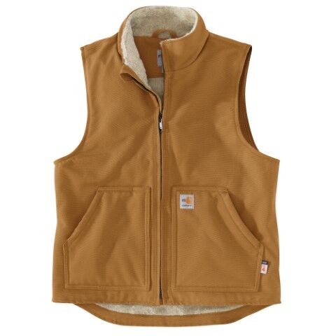 Carhartt Men's Flame Resistant Duck Sherpa Lined Vest