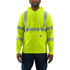 Carhartt Men's High-Visibility Rain Defender Loose Fit Midweight Class 3 Sweatshirt in Brite Lime