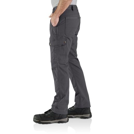 Carhartt Men's Rugged Flex Relaxed Fit Ripstop Cargo Fleece-Lined Work Pant in Shadow