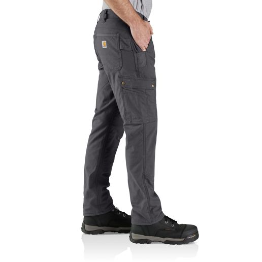 Carhartt Men's Rugged Flex Relaxed Fit Ripstop Cargo Fleece-Lined Work Pant in Shadow