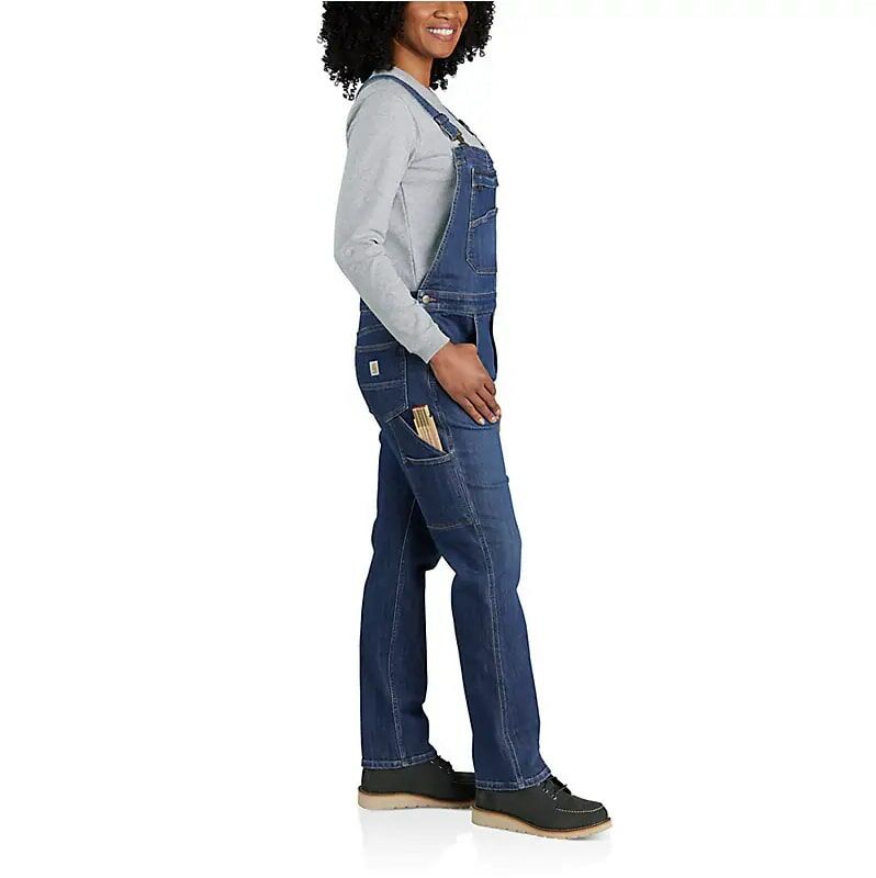 Carhartt Women's Rugged Flex Relaxed Fit Denim Bib Overall