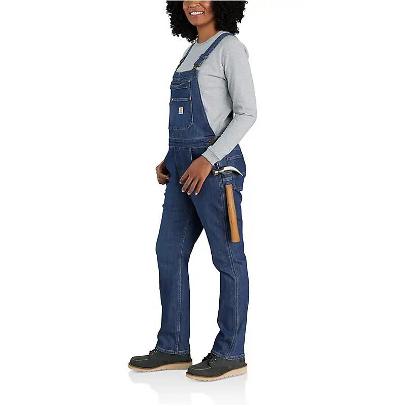 Carhartt Women's Rugged Flex Relaxed Fit Denim Bib Overall
