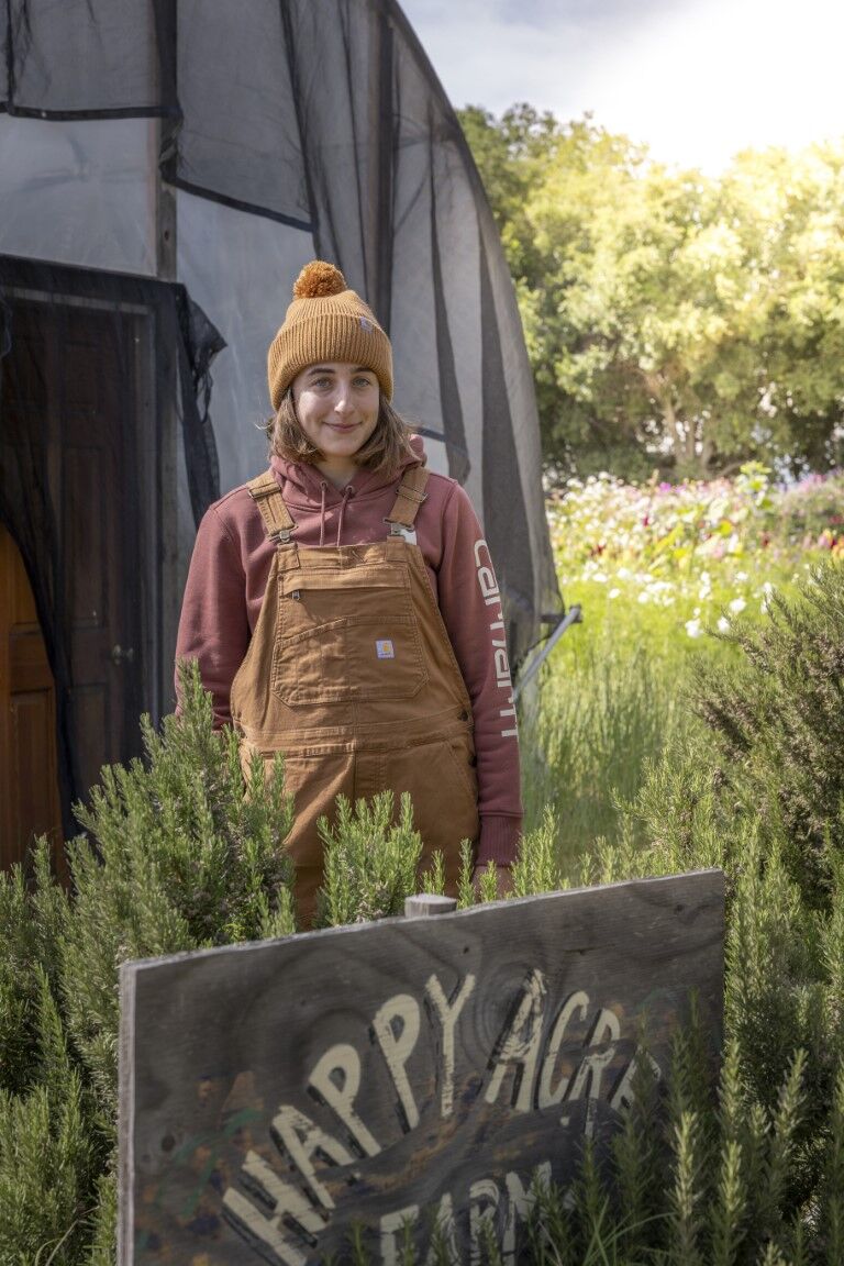 Carhartt Women's Knit Pom-Pom Cuffed Beanie in Carhartt Brown