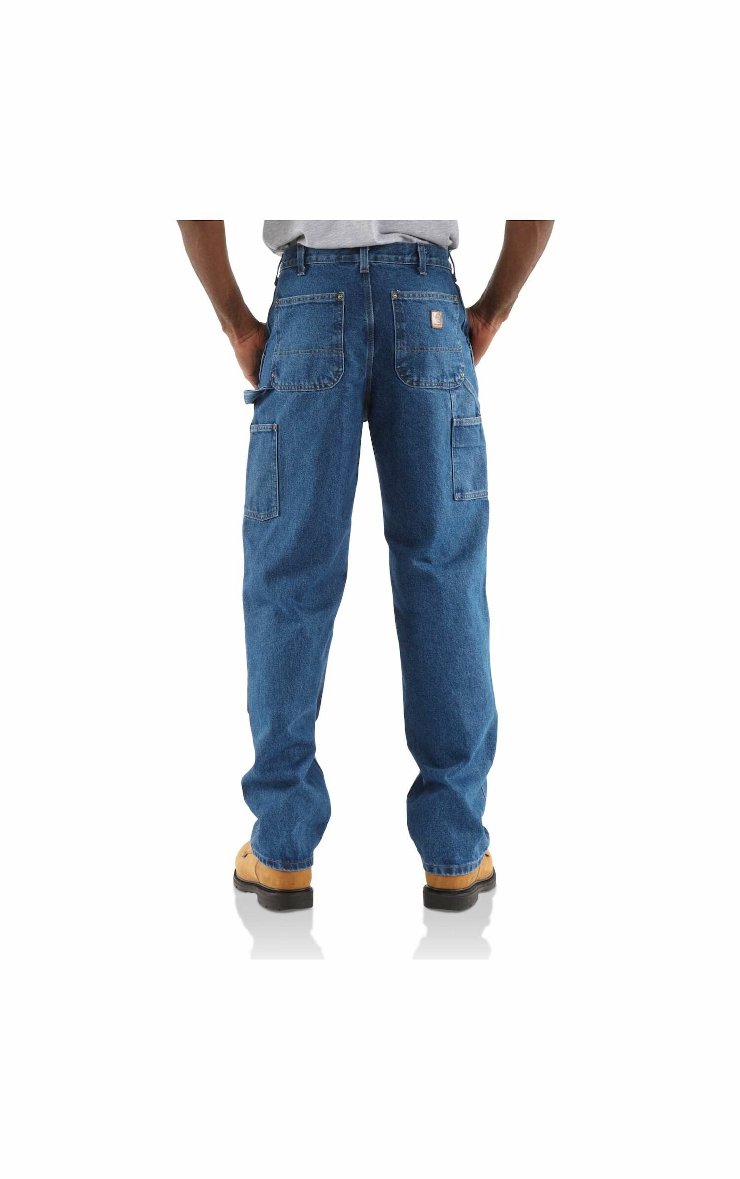 Men's Carhartt Loose/Original-Fit Washed Logger Double-Front Work Jean