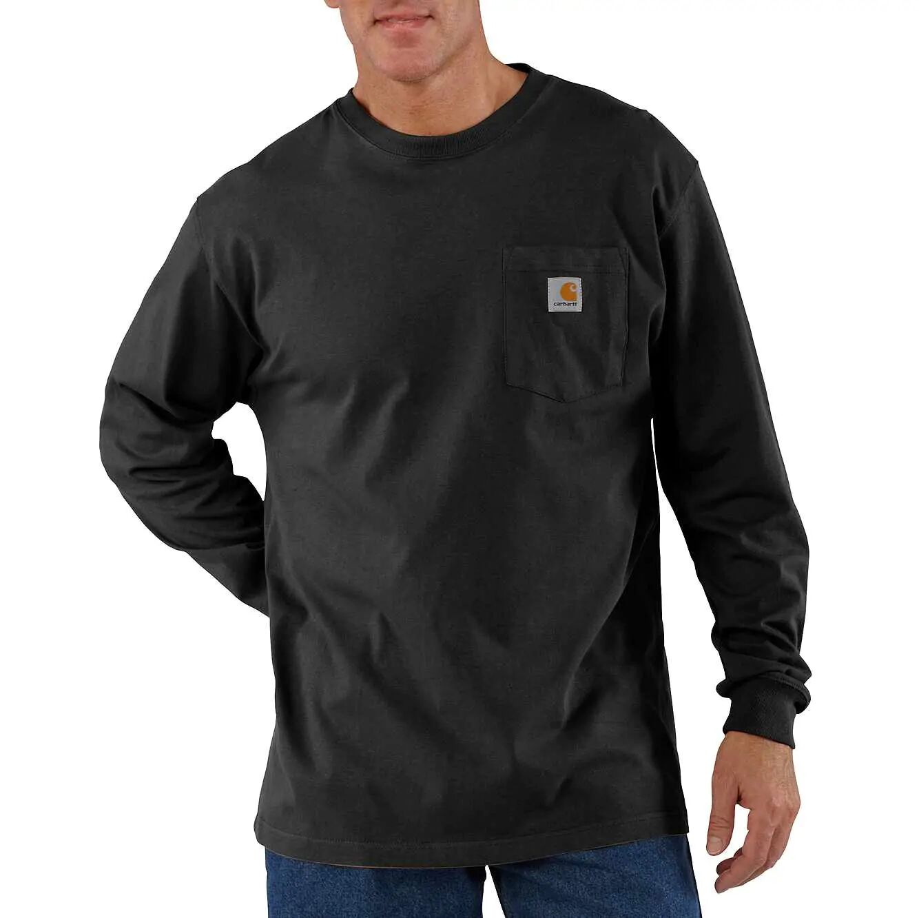 Carhartt Men's Loose Fit Heavyweight Long Sleeve Pocket T-Shirt