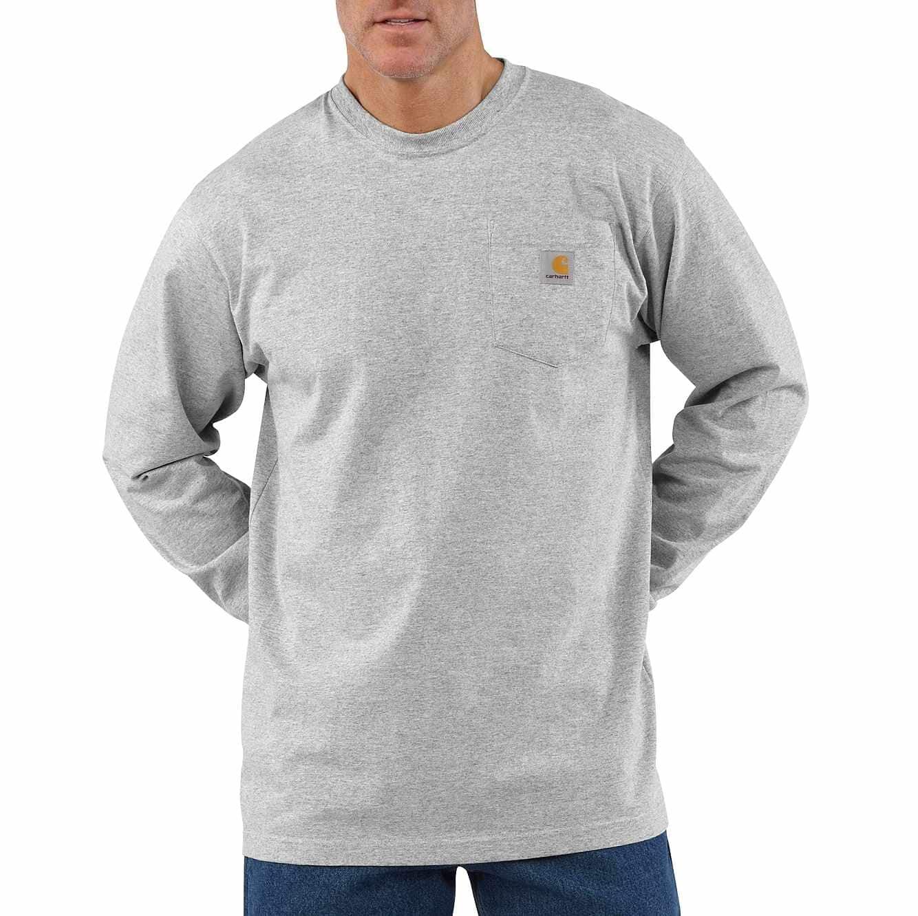 Carhartt Men's Loose Fit Heavyweight Long Sleeve Pocket T-Shirt