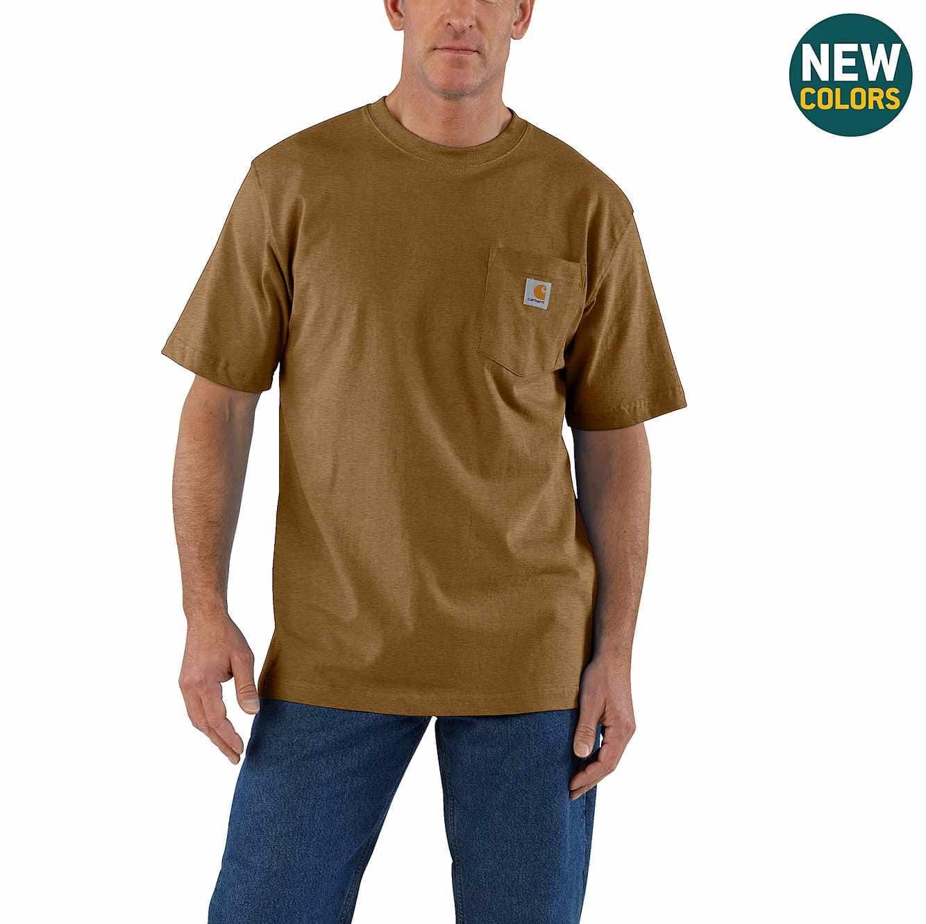 Carhartt Men's Loose Fit Heavyweight Short Sleeve Pocket T-Shirt