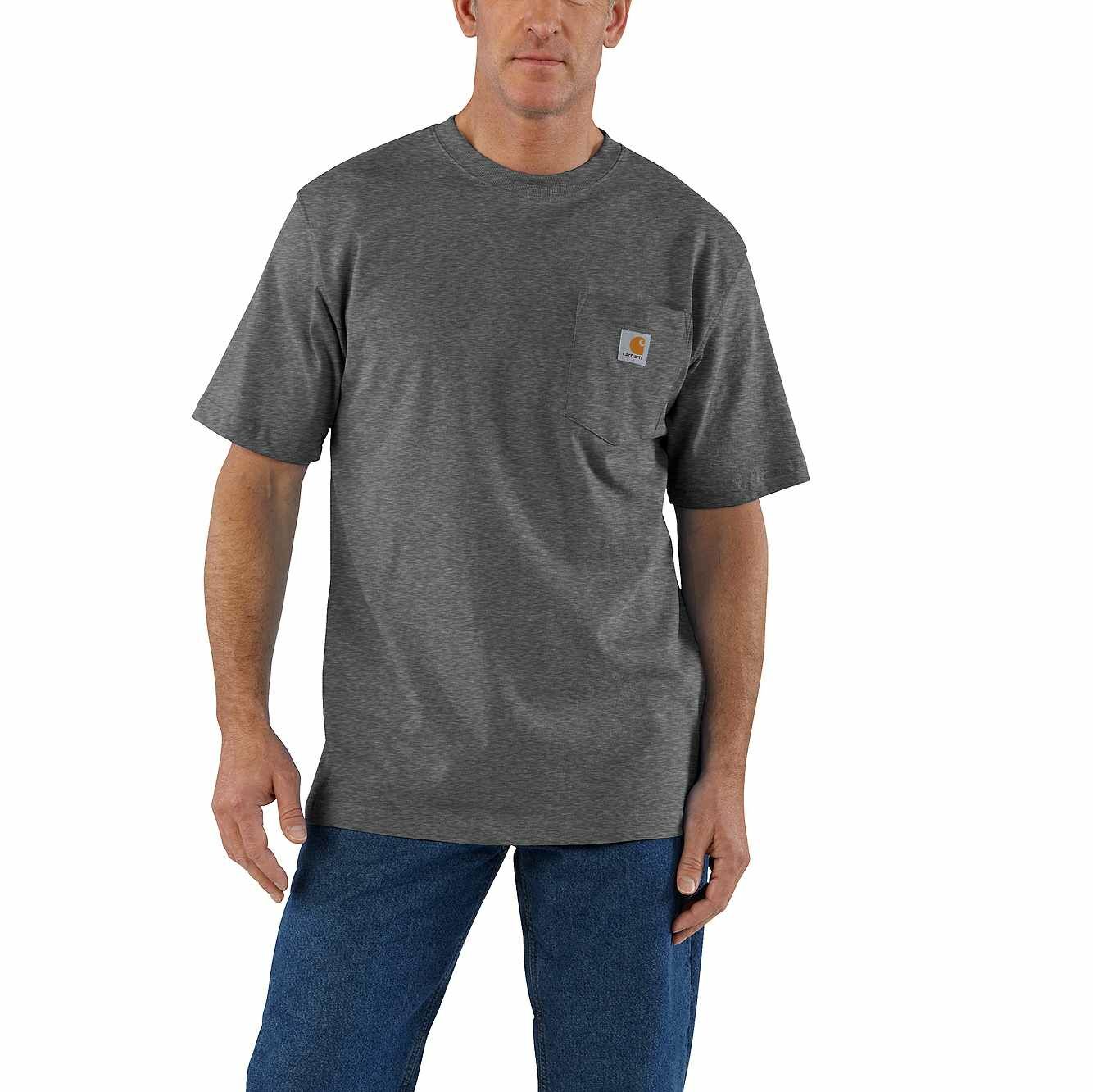 Carhartt Men's Loose Fit Heavyweight Short Sleeve Pocket T-Shirt
