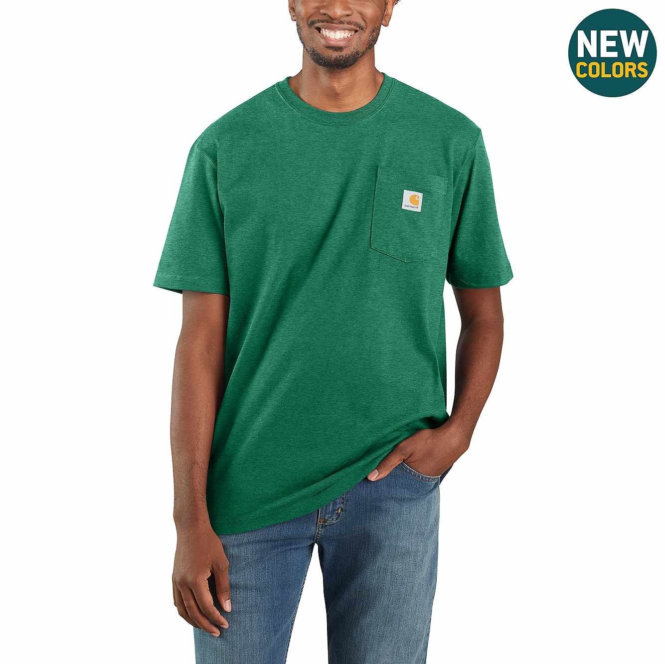 Carhartt Men's Loose Fit Heavyweight Short Sleeve Pocket T-Shirt