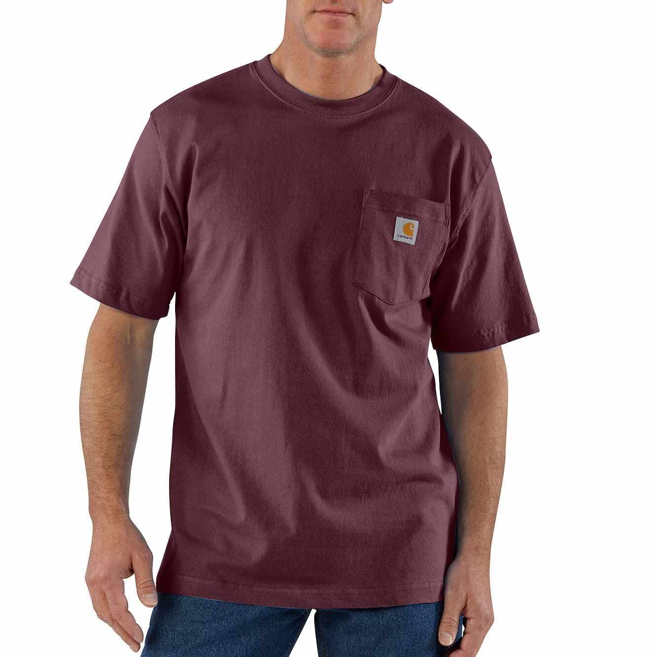 Carhartt Men's Loose Fit Heavyweight Short Sleeve Pocket T-Shirt
