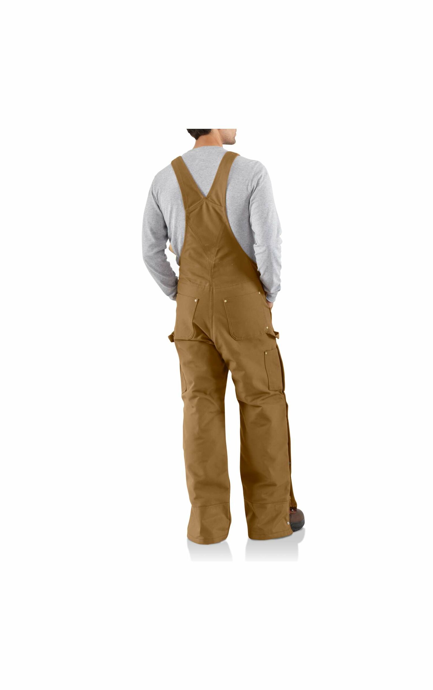 Carhartt Men's Quilt Lined Duck Zip-to-Thigh Bib Overall