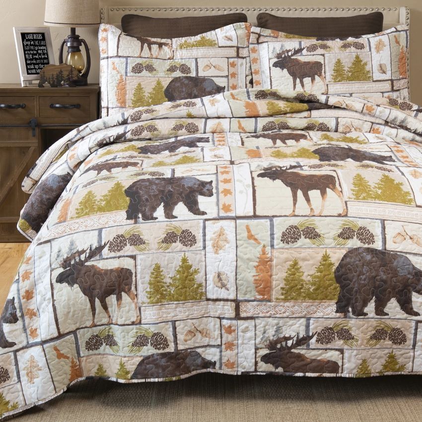 Carstens Inc. Vintage Lodge King Size Quilt Set