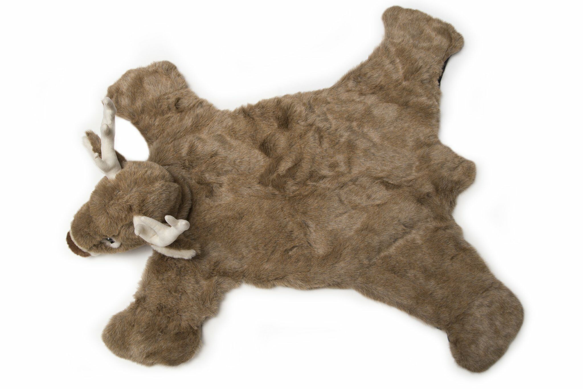 Carstens Plush White Tail Deer Animal Rug, Small