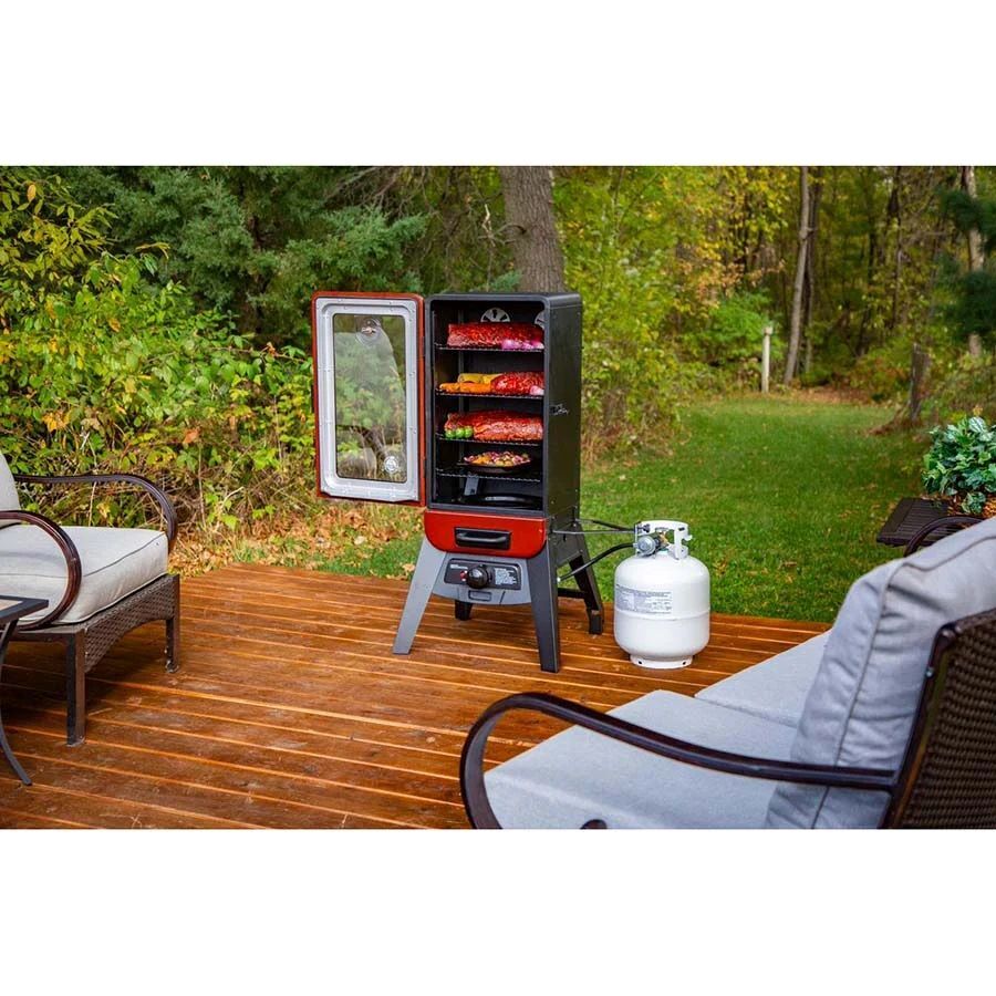 Pit Boss 3-Series Gas Vertical Red Smoker