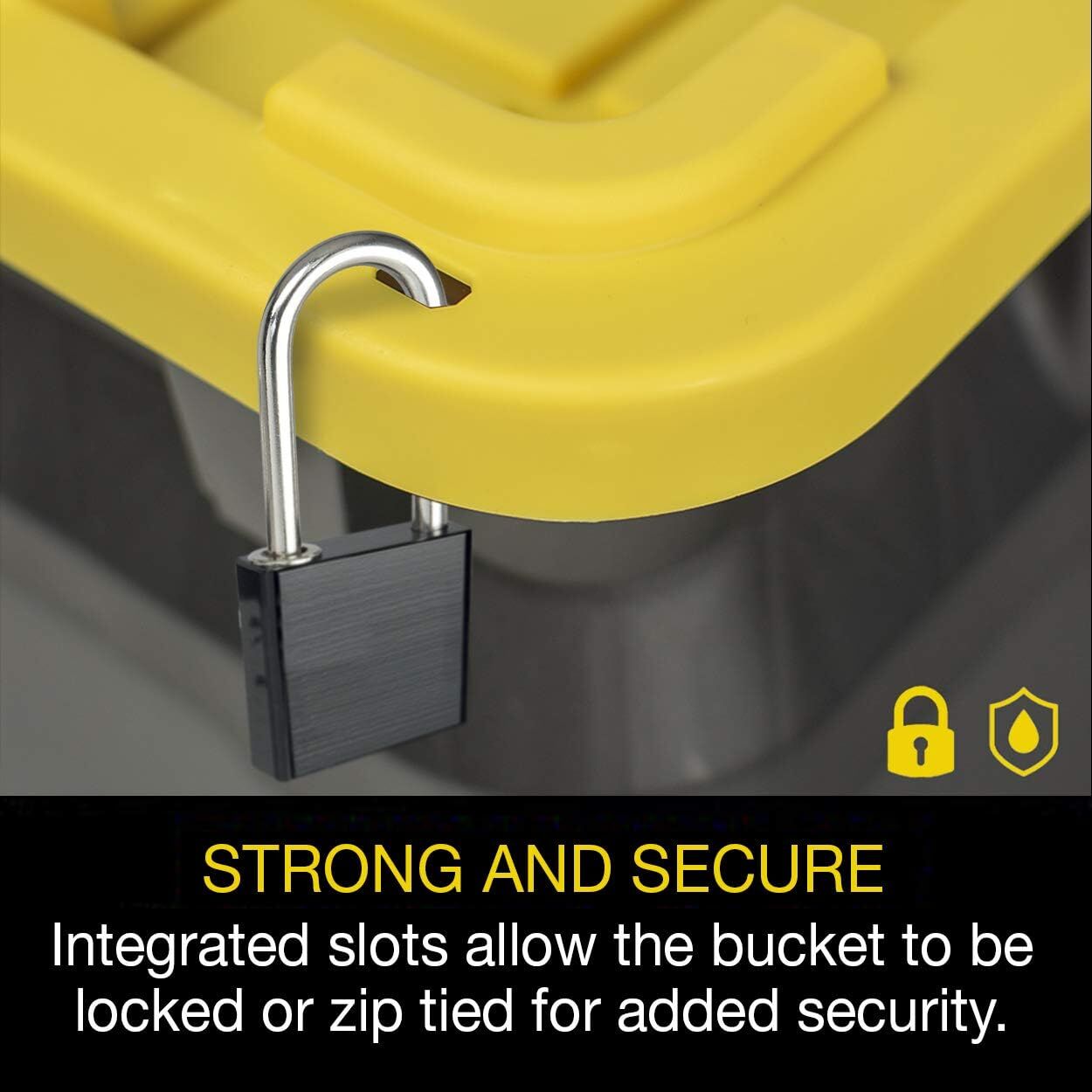 CX Black & Yellow Heavy Duty Bucket, 5-Gal