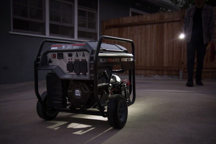 Black Diamond 5500-Watt Portable Gas Electric Start Generator