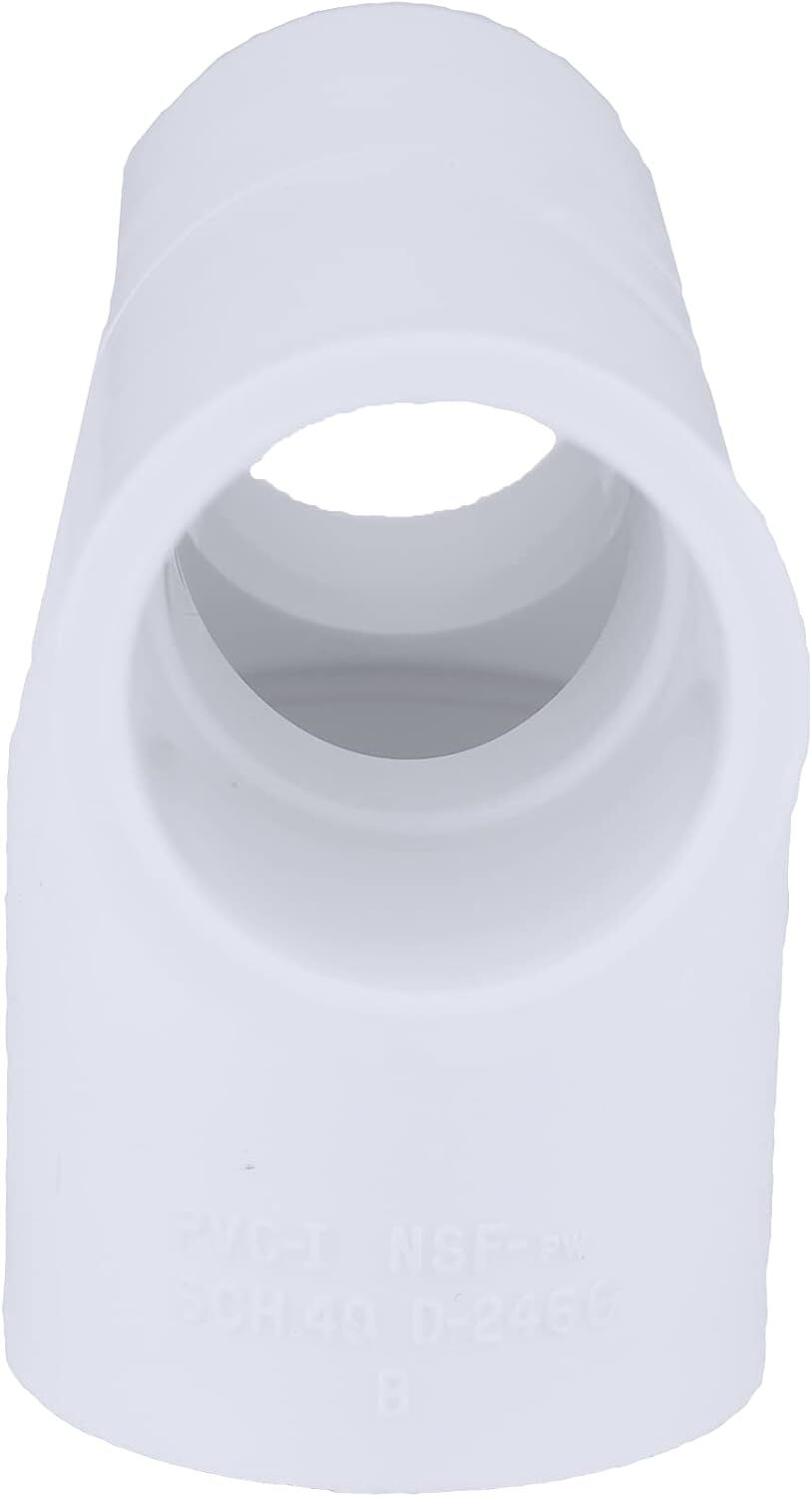 Charlotte Pipe Schedule 40 PVC Reducing Tee, 1/2-In Slip x 1/2-In Slip x 3/4-In Slip