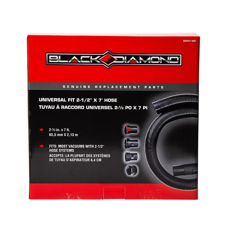 Black Diamond Universal Fit Hose, 2 1/2-In x 7-Ft