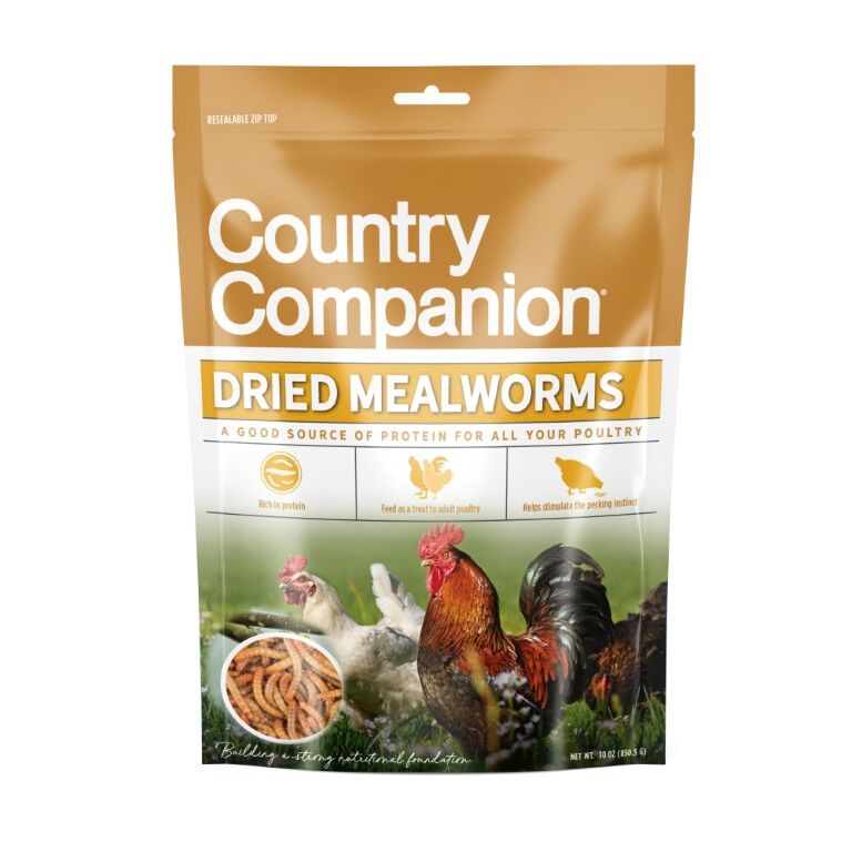 Country Companion Dried Mealworms, 30-Oz