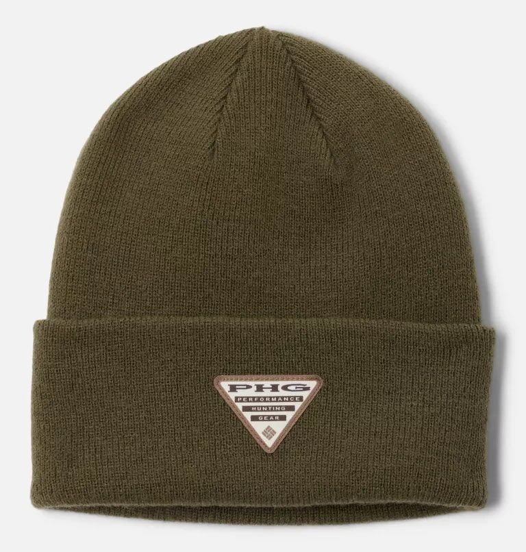 Columbia Men's PHG Game Flag Cuffed Beanie in Surplus Green