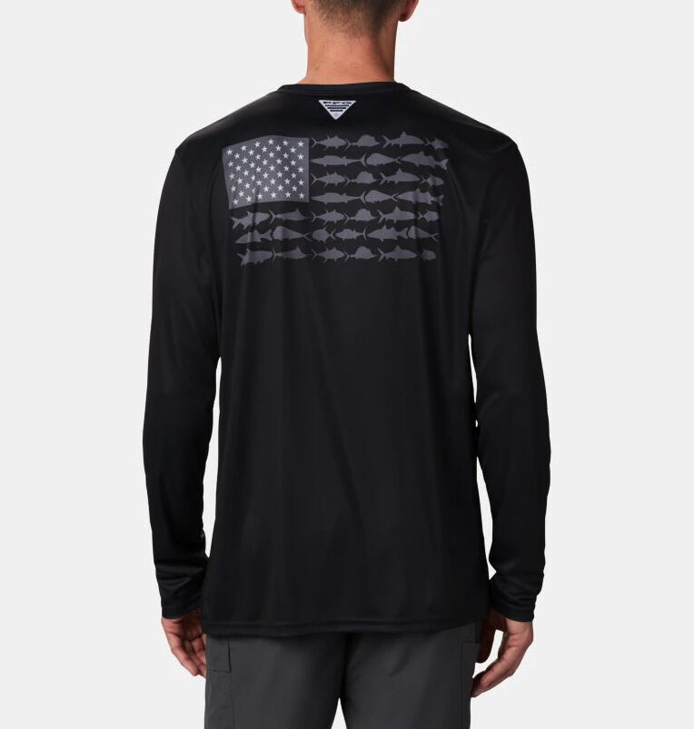 Columbia Men's Terminal Tackle PFG Fish Flag Long Sleeve Shirt