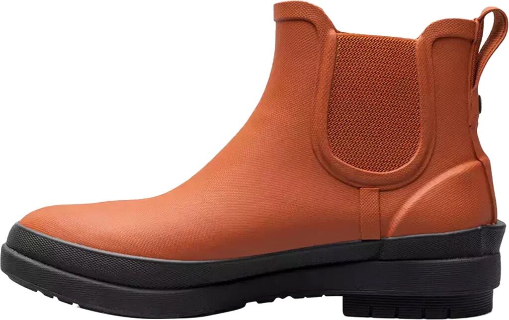 Bogs Women's Amanda Chelsea II Waterproof Ankle Rain Boots in Orange Brule