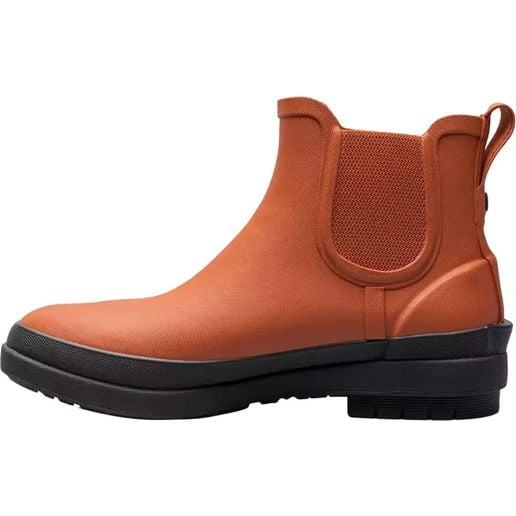 Bogs Women's Amanda Chelsea II Waterproof Ankle Rain Boots in Orange Brule