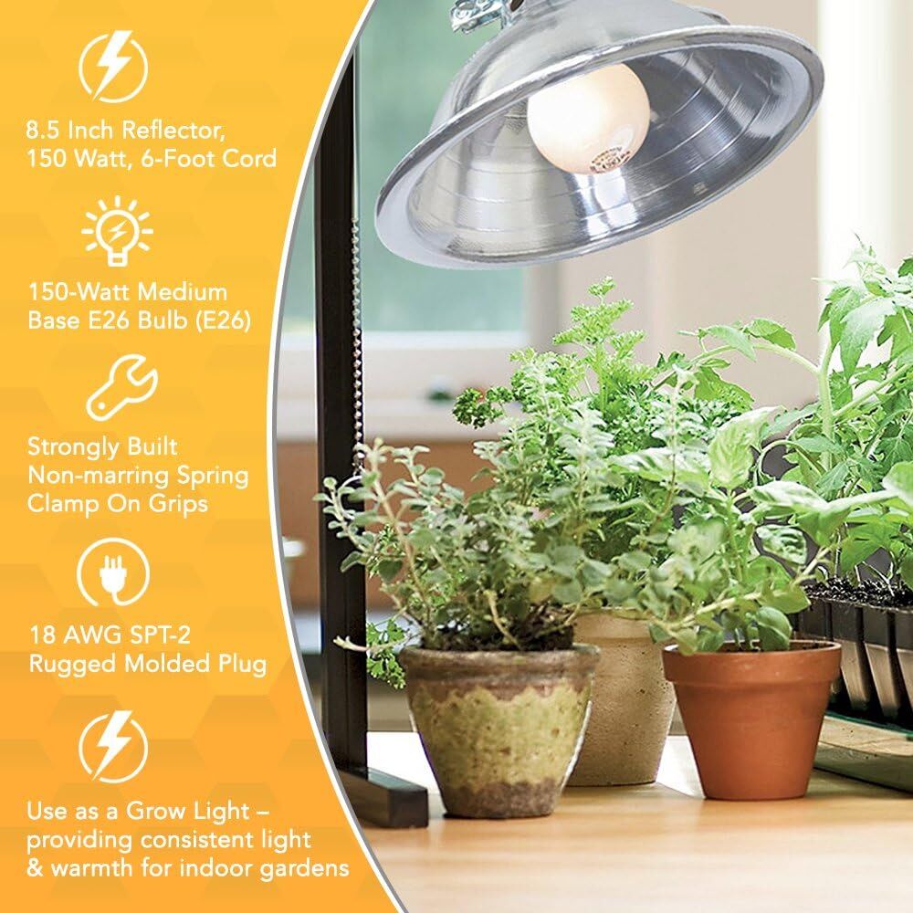 Woods Camp Light With 8 1/2-In Reflector, 150-Watt