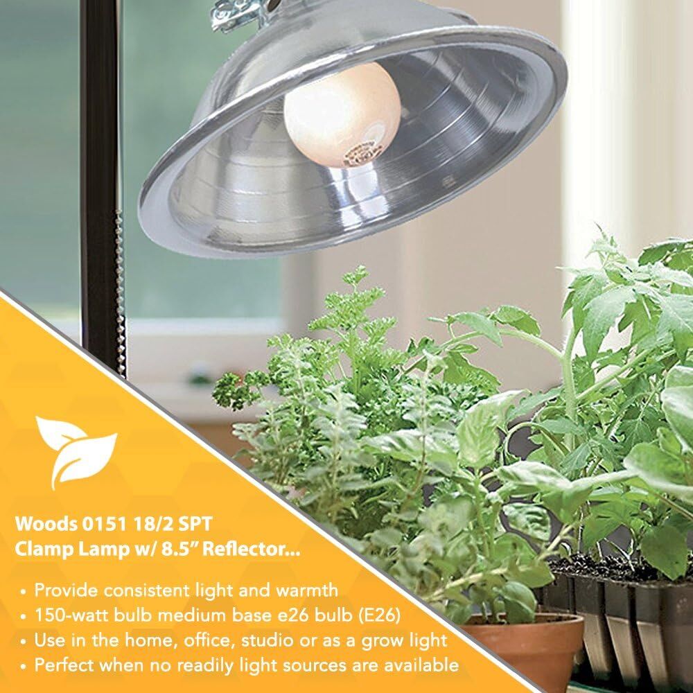 Woods Camp Light With 8 1/2-In Reflector, 150-Watt