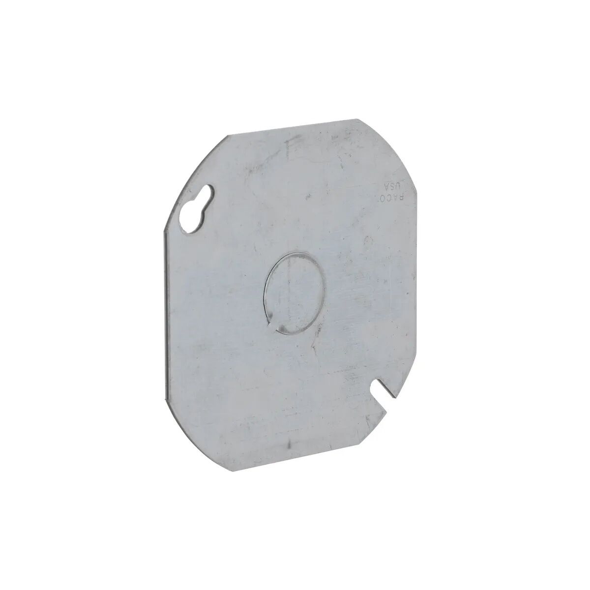 Raco Flat Octagon Cover With 1/2-In Center Knockout, 4-In x 4-In
