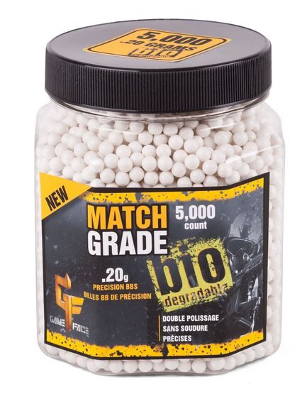 Crosman Game Face Match Grade Airsoft Ammo .20-G, 5000-Ct
