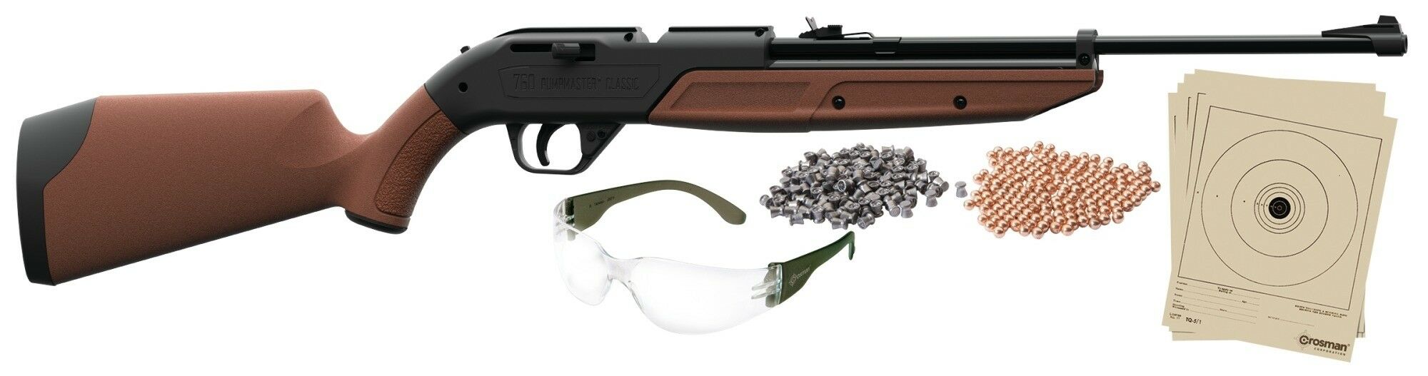 Pumpmaster 760BKT (0.177/BB) Includes Rifle, Scope, Ammo, Targets, Shooting Glasses (Model: 760BKT)