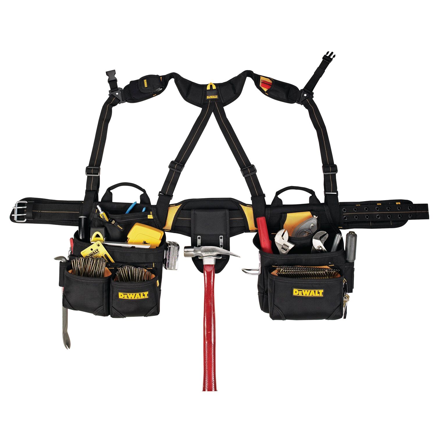 20 Pocket Pro Framer's Combo Apron And Yoke-Style Suspenders