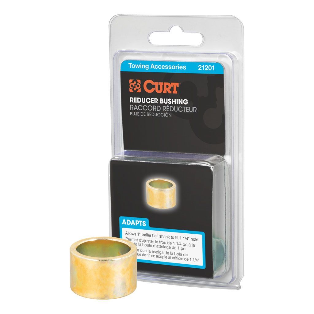 Trailer Ball Reducer Bushing (From 1-1/4" To 1" Stem, Packaged)