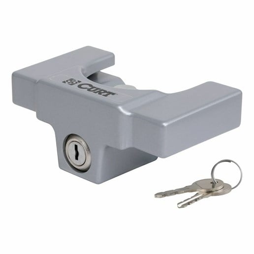 Trailer Coupler Lock, Fits Most 2-5/16" Couplers (Gray Aluminum)